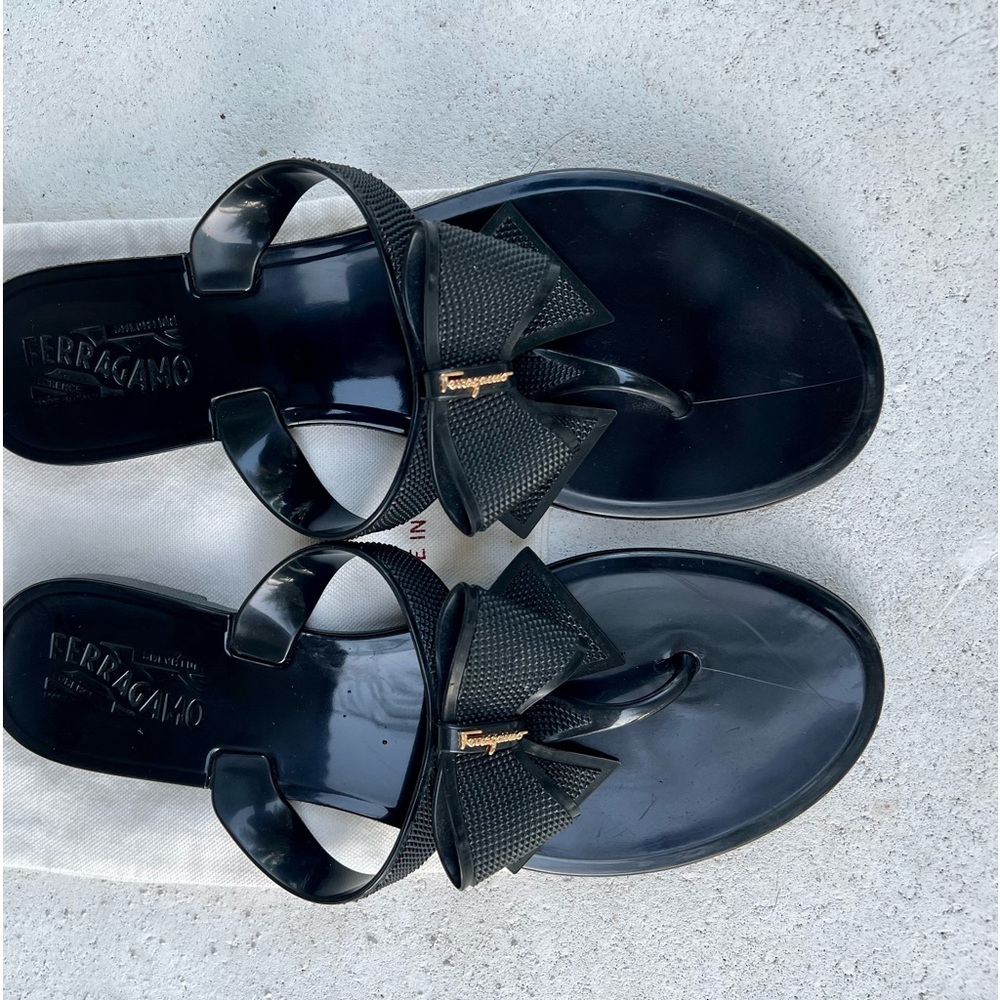 Salvatore Ferragamo Black Sandals